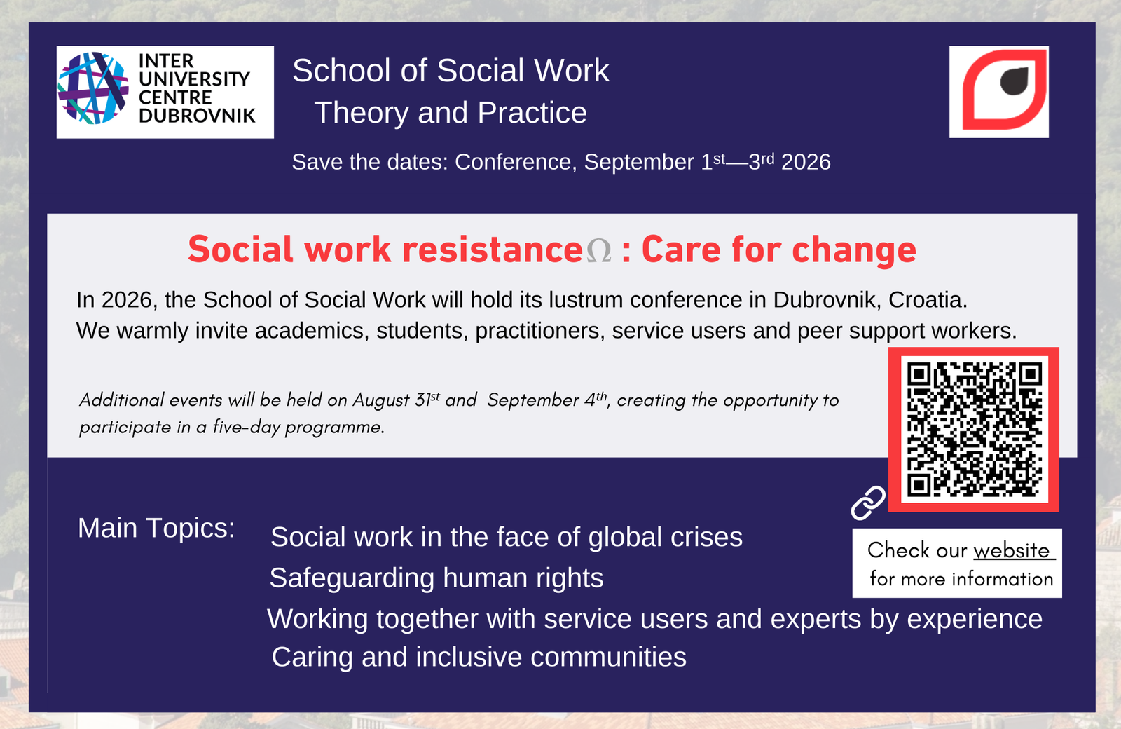 Image for Conference: Social work resistance : Care for change